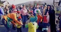 F&uuml;r Kinder ist die Teilnahme am Faschingsumzug ein gro&szlig;er Spa&szlig;